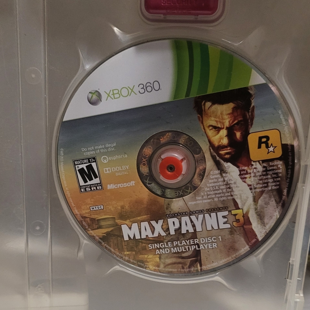 Max Payne 3  X Box 360 game